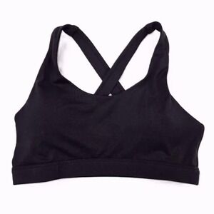 Running Girl Sports Bra Criss Cross Back Wireless Crop Top Padded Stretchy S‎